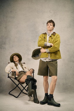 Barbour Icons Spey Jacket RRP £179.00, Barbour Tracker Showerproof Bucket Hat RRP £39.95, Barbour Ridge Ankle Welly RRP £79.95 Available at Barbour.com