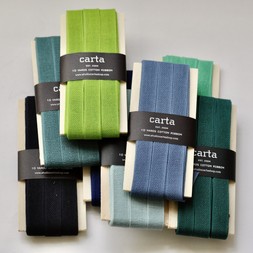 Loose-weave Italian Cotton Ribbons in Greens and Blues