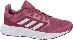 LADIES ADIDAS GALAXY 5 PINK LACE-UP TRAINERS